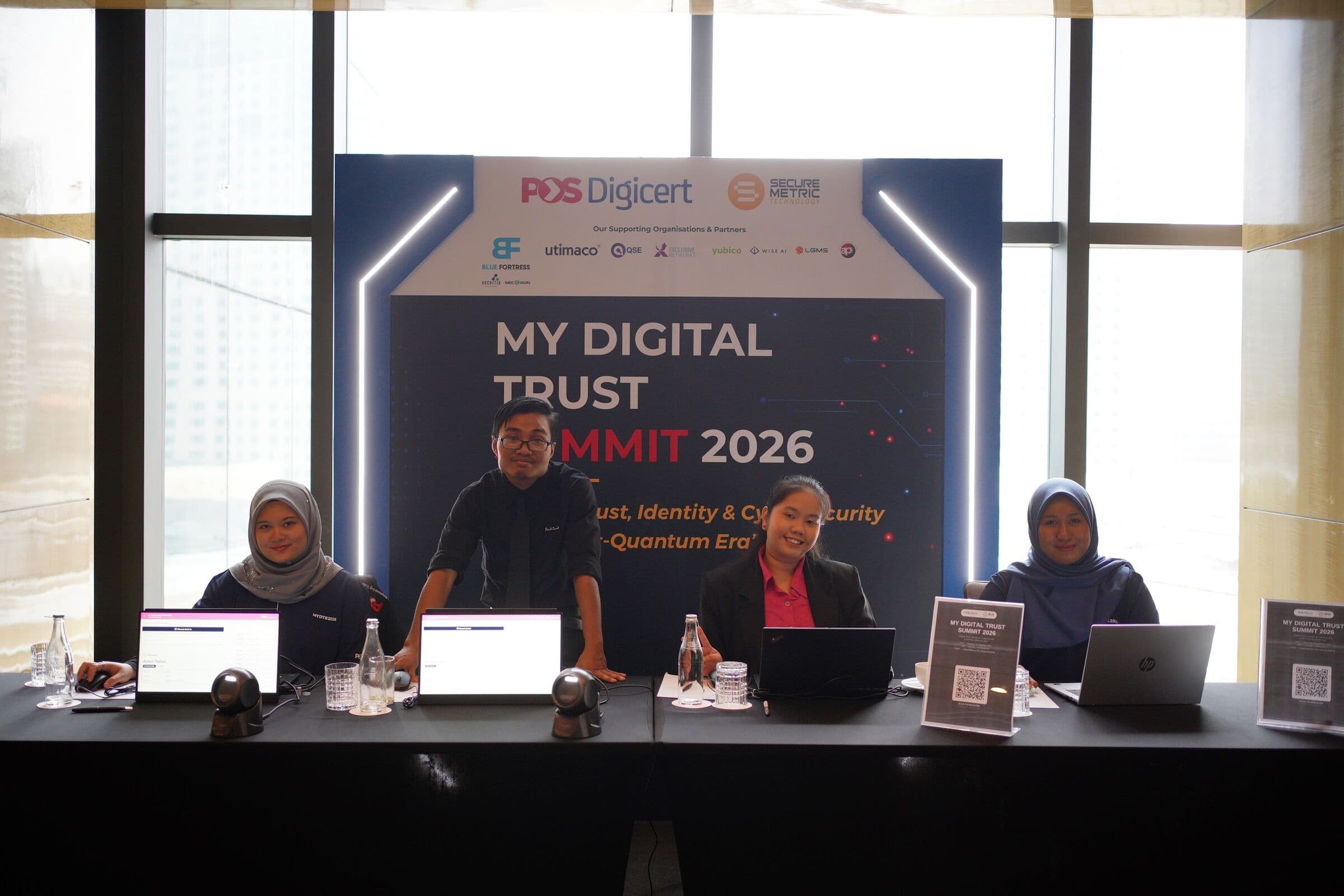Registration team at the MY Digital Trust Summit 2026 desk