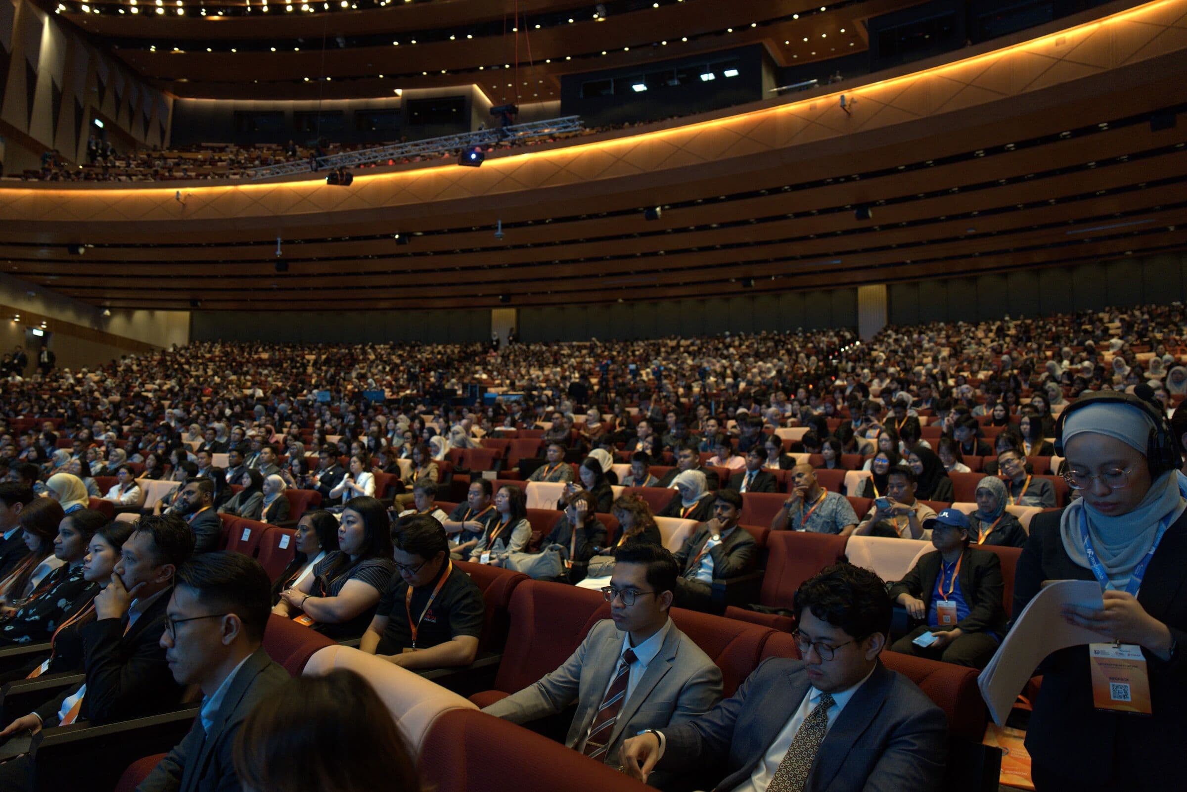 A packed plenary hall at the Kuala Lumpur Convention Centre during the Youth Economic Forum 2026